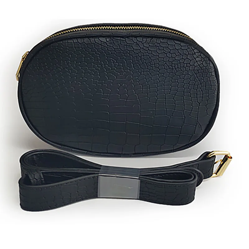 

Waist Packs Crocodile Pattern Mobile Phone Waist bag body bag Multi-functional High Capacity Women Oval Waist Packs