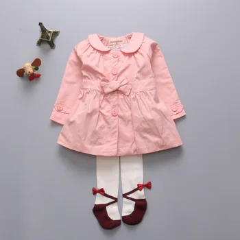 

New Baby Jacket Fashion Cotton Girls Coat 0-2 age Cappotto Bimbo Baby Clothes 7BBC018