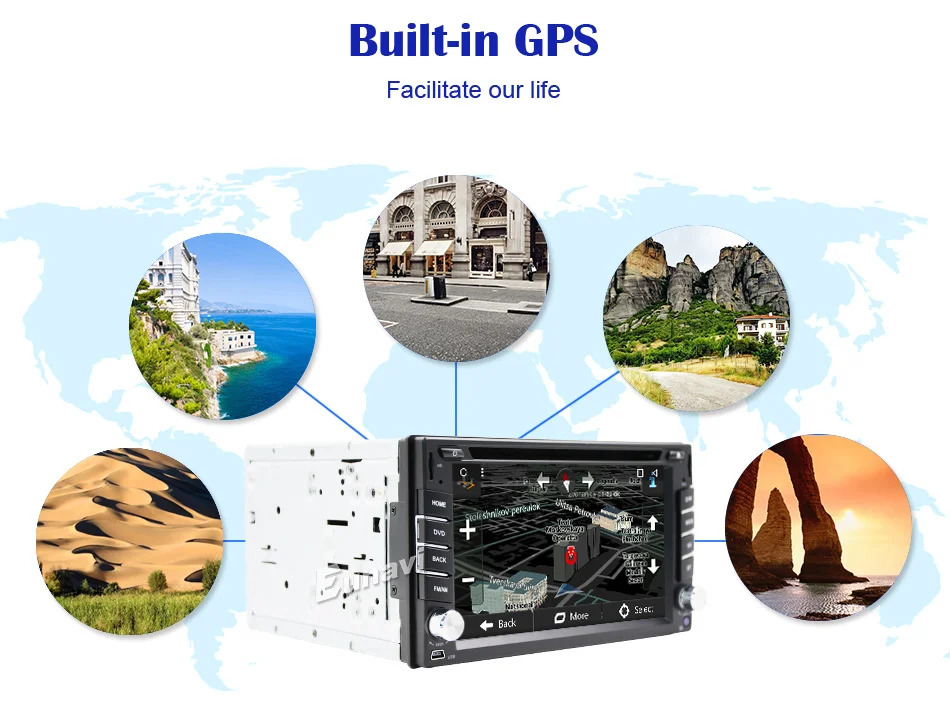 Clearance 2019 New Eunavi 2 Din Car Dvd Bluetooth Usb/tf Fm Aux Input Radio Mp5 Player Multimedia Entertainment With Hd Rear View Camera 8