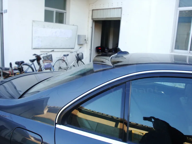 2008-2013 Mercedes Benz  W204 C-Class Sedan Coupe AS Style Roof Spoiler CF (23)