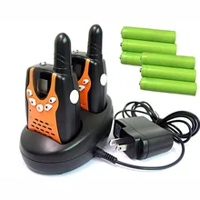 Pair Mini PMR446 Walkie Talkies 2 Method Radios interphone FRS GMRS eight/22 Channels CB Radio Communicator w/ dock Charger Batteries