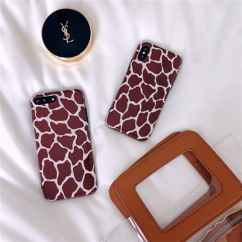 Sexy Glitter Leopard Phone Cases For iPhone 6 6S Plus Luxury Smooth Soft TPU Back Cover 7 8 X |