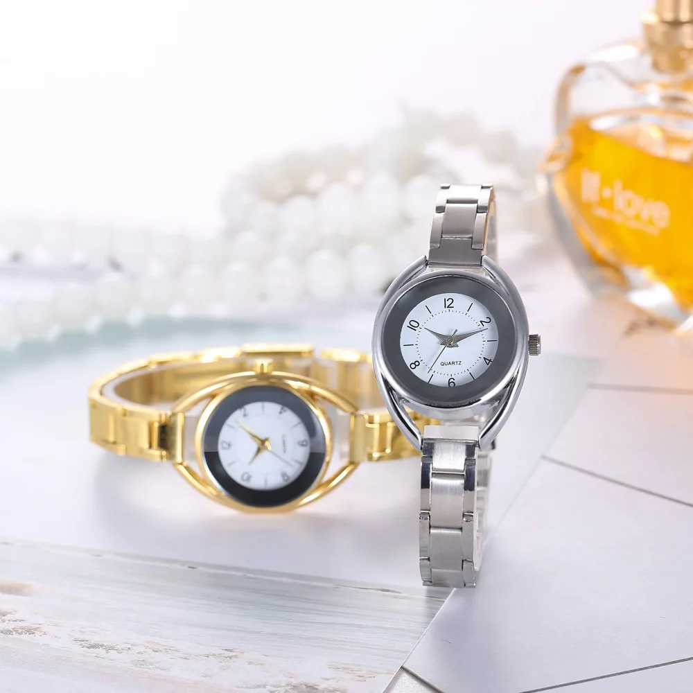 Роскошные женские часы, модные аналоговые кварцевые часы с ремешком из нержавеющей стали, круглые женские наручные часы, Relogio Montre Femme Reloj Mujer