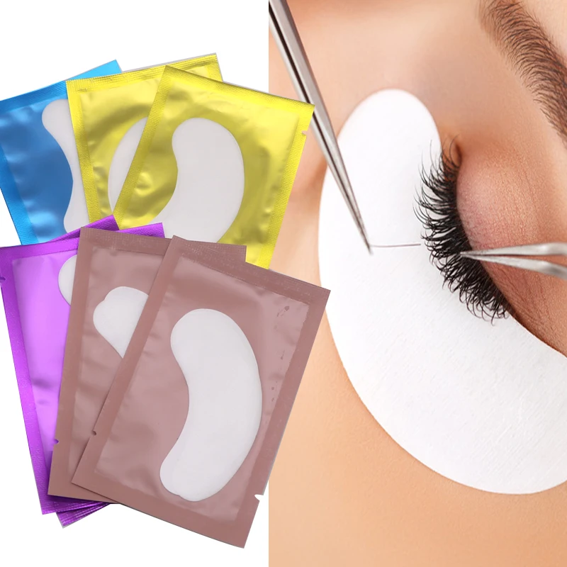 

50pairs/pack Paper Patches Eyelash Under Eye Pads Lash Eyelashes Extension Paper Patches Eye Tips Sticker Make Up Tools