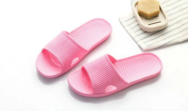 Cheap Price New Summer Home Bathroom Slippers Indoor Anti Slipper Soft Bottom Family Woman Man Slippers (3)