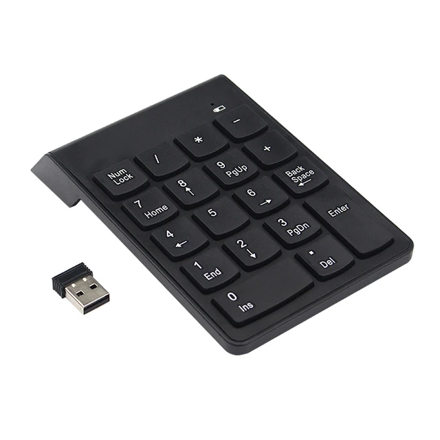 2.4G Wireless Keyboard USB Numeric Keypad 18 Keys Mini Digital Keyboard Number Pad for Compute PC Laptop for Mac Accounting