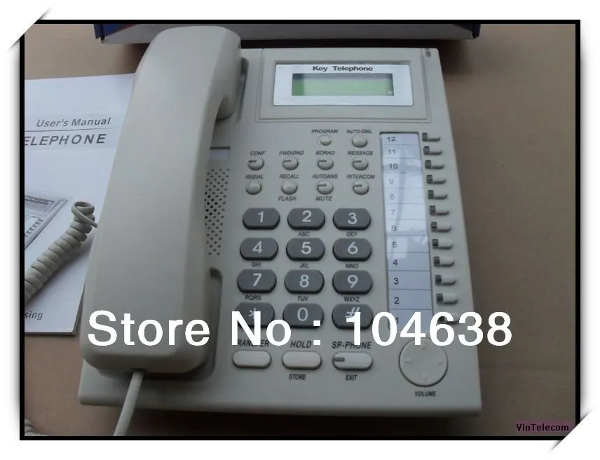 

PBX key phone / key telephone for CP832/TP832 series PABX system