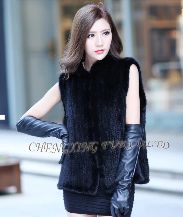 CX G B 13B Новые товары вязаный жилет из меха норки ~ Прямая поставка|fur vest|vest vestfur mink vest