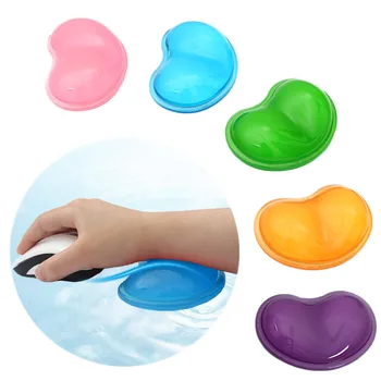 

Heart-shaped Translucent Gel Silicone Wavy Mouse Pad Wrist Rest Support comfortable Protect Wrist For Computer Laptop Hot Sale