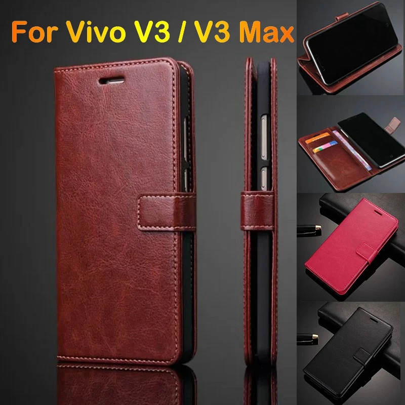 Ultra Thin Leather Case For Vivo V3 Flip Case Cover Wallet Mobile Phone