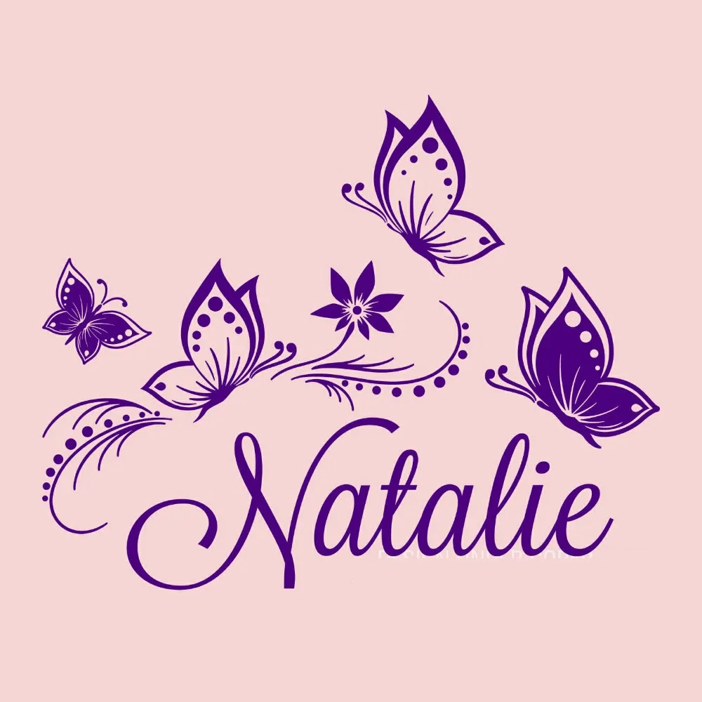 Glitter Natalie Name Wallpaper Cost is based on size not letter count ...