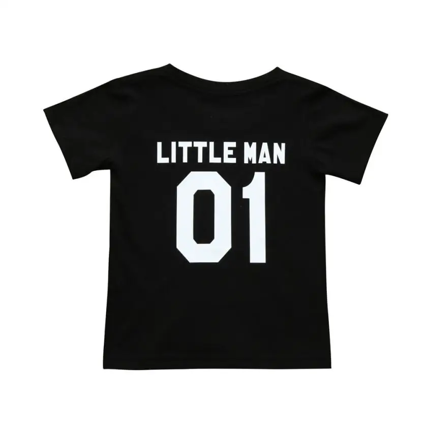 Короткие Модные топы для маленьких детей 1, 3 цвета, футболка для маленьких мальчиков с надписью «Dad Me» Одинаковая одежда для всей семьи, 9 августа