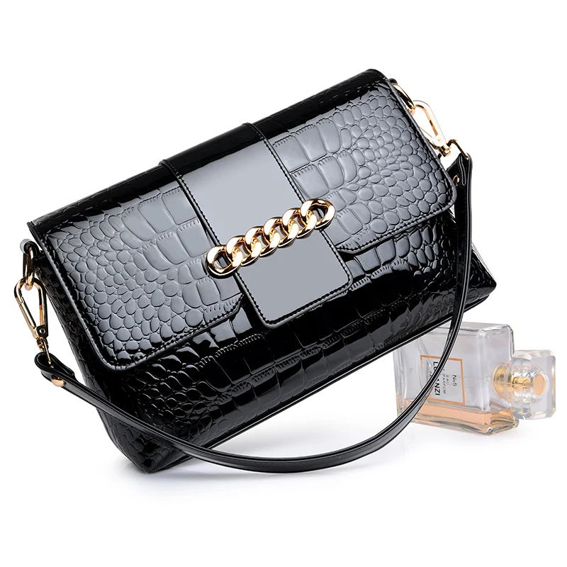 

bags for women 2018 Female bag women patent leather Alligator handbag Shoulder girl crossbody bag bolsa feminina bolsos mujer