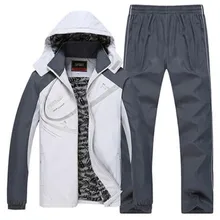 XIU LUO, мужские зимние спортивные костюмы, мужские комплекты из плотного флиса размера плюс L~ 6XL, толстовки+ штаны, спортивный костюм, верхняя одежда с капюшоном