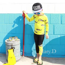 Купальный костюм, детское бикини для мальчиков, детская одежда для купания, одежда Детские купальники для мальчиков, длинные рукава, штаны Большой размер