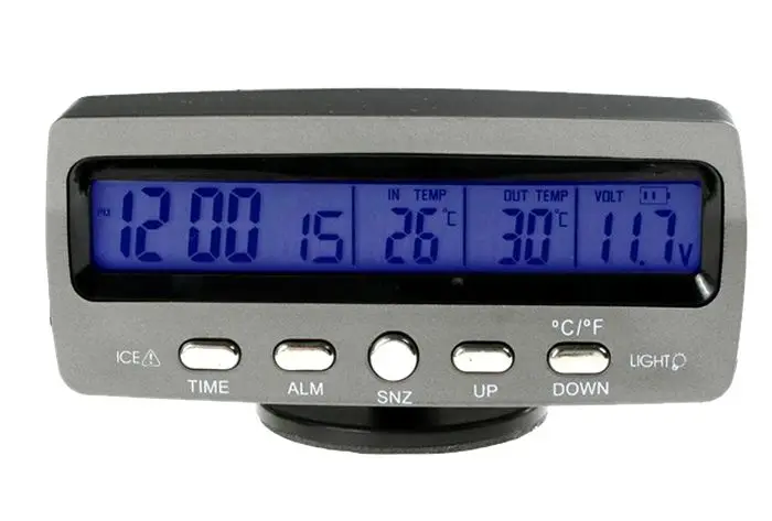 

VST 7045V car thermometer, car clocks, car voltmeter, blue background light.