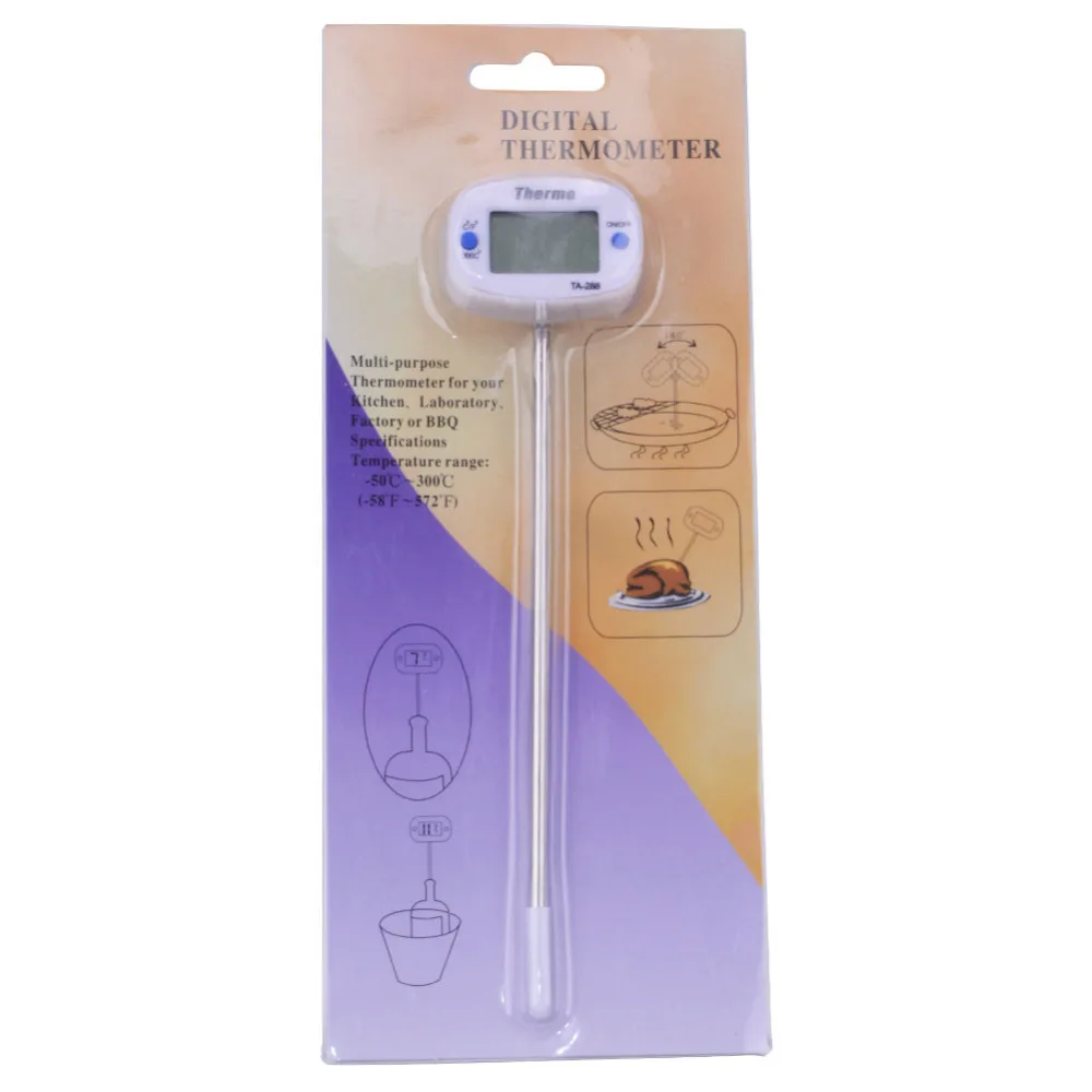 Hot Digital Food Thermometer TA-288 Electronic Thermometer Long Probe Milk Test Chinese Medicine Kitchen Utensils