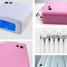 Профессиональная 36 Вт ультрафиолевая лампа 110 V/220 V ногти с uv-фильтром гель сушащая Полироль Свет Сушилка+ 4 подвесные лампы US/EU