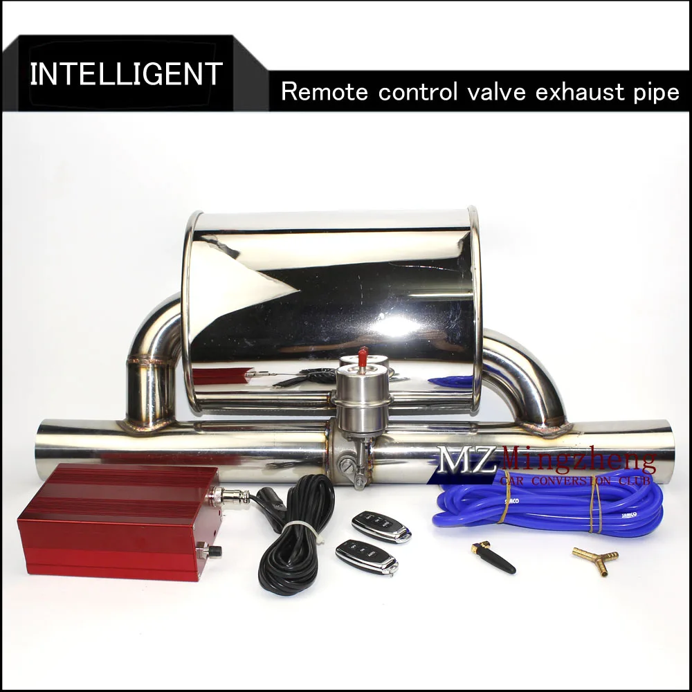 

2.5" Exhaust System Stainless Steel Electric Exhaust CutOut Valve With Electronic Remote Control Switch Muffler exhaust pipe