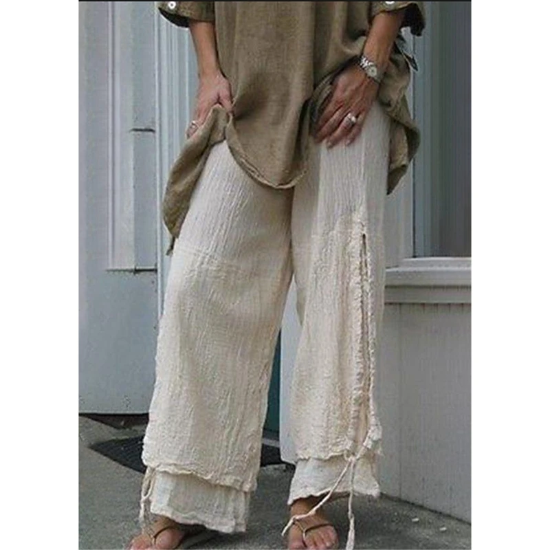 

LASPERAL 2019 PANT WOMEN GIRL Solid Color Pleated Wide Leg Female Summer High Waist Long Students Korean Fashion Casual Pants