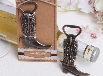 

lastest fashion new alloy metal classic cowboy boot beer bottle opener summer on beach for Wedding Party Favor decor Gift