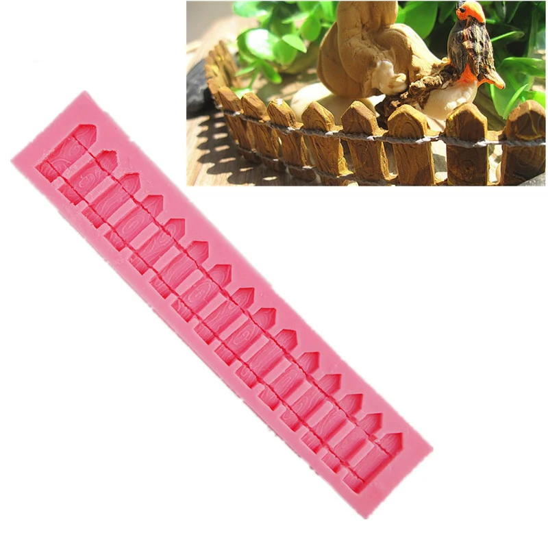 3D Забор Сетки силиконовые формы помадки украшения торта инструменты Полимерная глина Gumpaste DIY шоколадные формы торт аксессуары