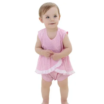 

Lovely Infant Overalls Toddler Cotton Flowers Baby Bodysuits Summer Newborn Baby Girl Clothes Sleeveless Baby Jumpsuit