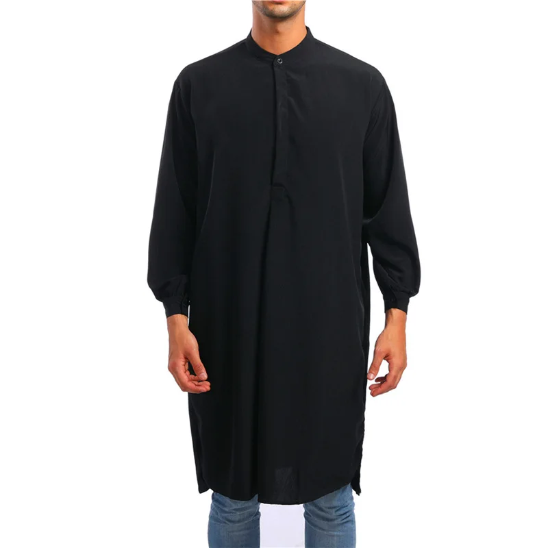 Мужская рубашка с длинным рукавом tobe Jubba Kurta в мусульманском стиле Абая
