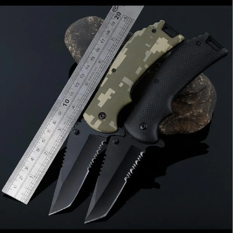

High hardness folding knife camping tactical outdoor tool multi-function survival field survival knife hunting knife