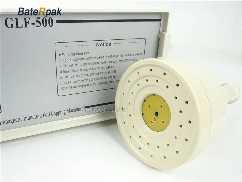 GLF-500 aluminum foil sealing machine,electromagnetic induction sealing machine Fast work Continuous Induction Sealer(220V)