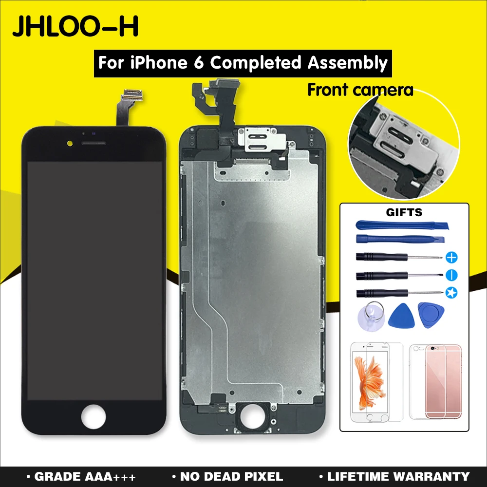 Goede Aaa + + + Voor Iphone 6 6S Plus Lcd Volledige Montage Met Camera Home Button Touch Screen Voor Iphone 5 4s Scherm Vervanging Voltooid