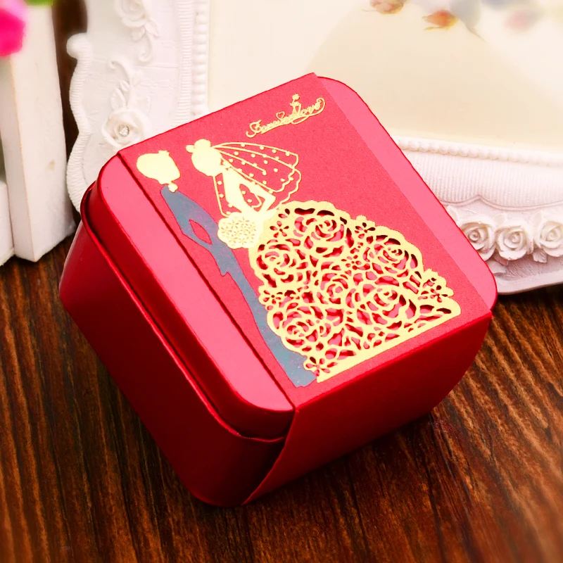 

6 pcs/lot Mini Tin Candy Storage Box For Wedding Candy Gift Boxes Small Storage Cans Storage Case Organizer For Coin Candy Keys