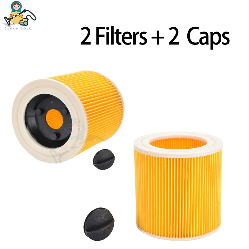 2 Pack Cartridge Filters for vacuum cleaner Karcher filter Karcher