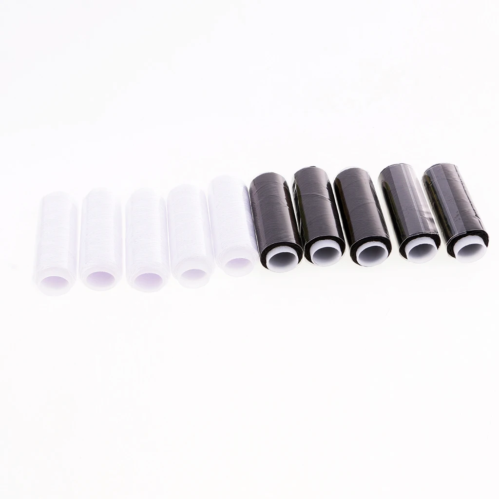 10 Spools Jeans Thread Set Polyester Strong Thick Sewing Thread for Denim Leather Quilt Blanket Cushion Curtain Handwork