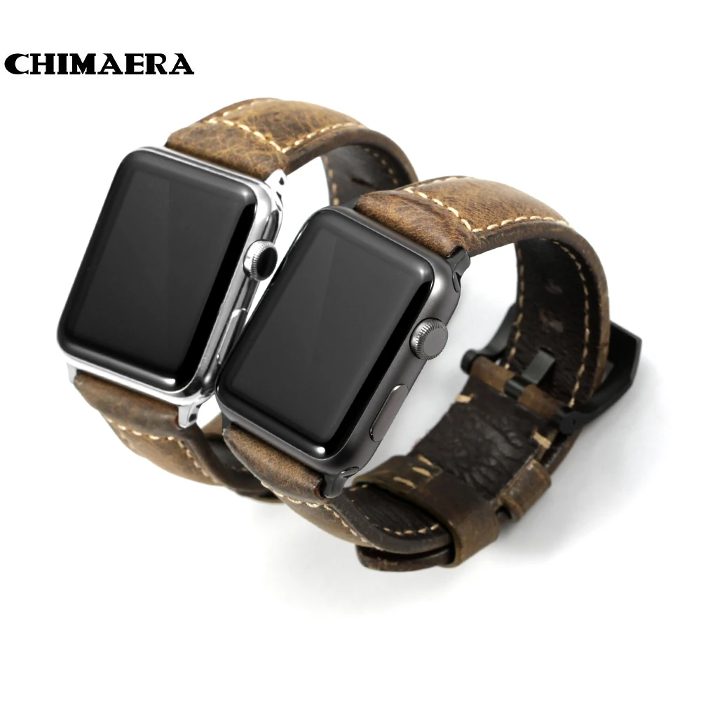 Prix pour Chimaera 42mm main italie assolutamente vintage véritable veau en cuir pour iwatch montre bracelet pour apple watch bandes 42mm 38mm Prix pour Chimaera 42mm main italie assolutamente vintage véritable veau en cuir pour iwatch montre bracelet pour apple watch bandes 42mm 38mm