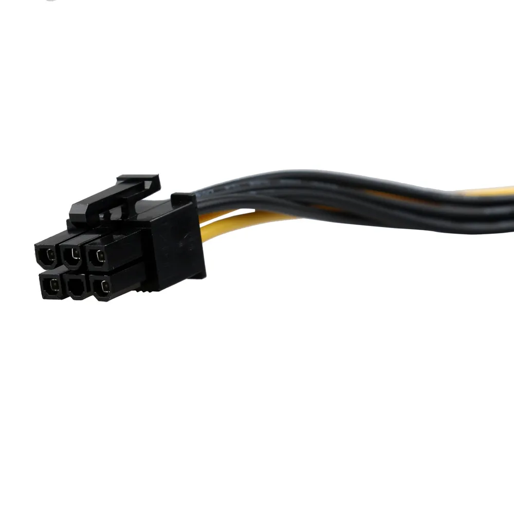   2pcs SATA Power Cable 15 Pin To 6 Pin PCI EXPRESS PCI-E Sata Graphics Converter Adapter Video Card Power Cable Cord (6)