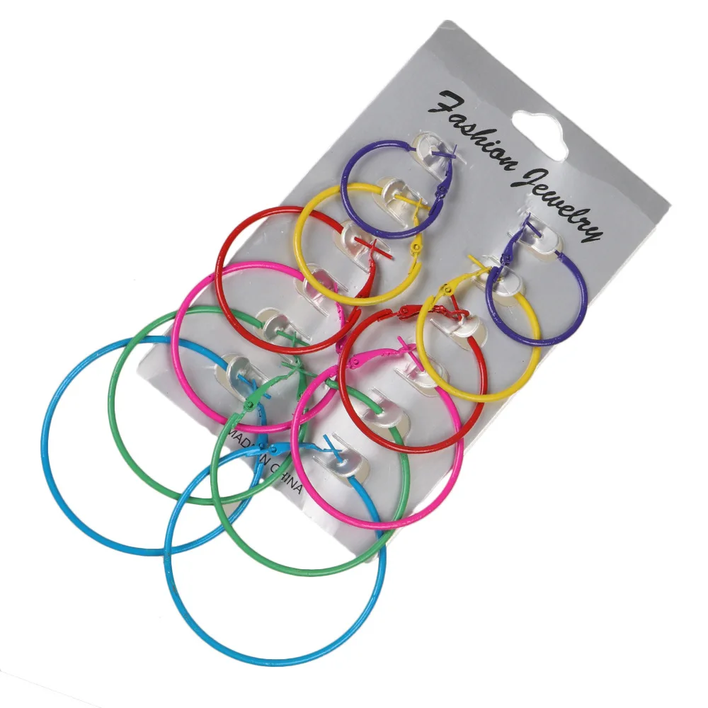 Маленькая серьга кольцо Set 2 5 cm 3cm 3 4cm 4 5cm в виде кольца Aros Largos Argola Brinco Aro для