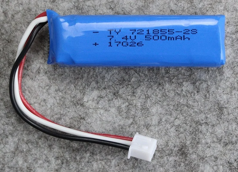 

YUKALA Wltoys 20402 20404 20409 1/20 RC Car Spare parts 20402-0658 7.4V 500mah battery 721855/USB charger