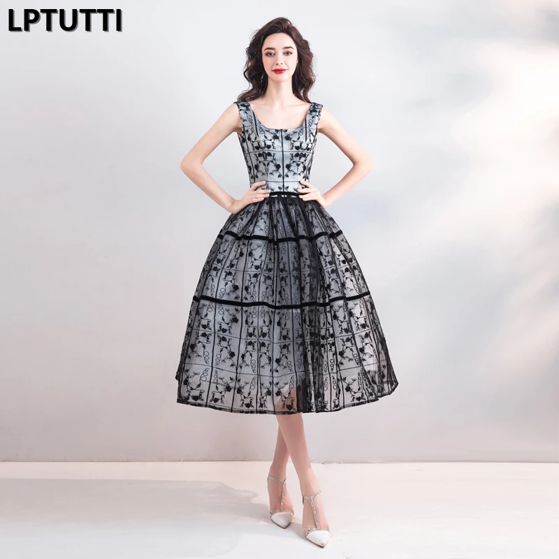 LPTUTTI Embroidery New Sexy Woman Social Festive Elegant Formal Prom Party Gowns Fancy Short Luxury Cocktail Dresses | Свадьбы и