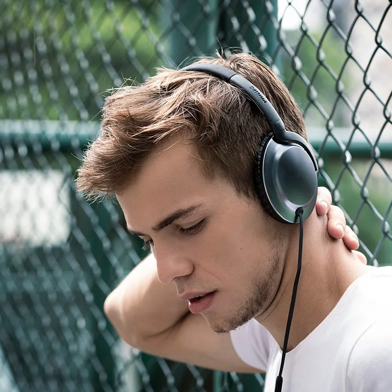 Оригинальные Наушники Philips SHL4805 с басовым шумоподавлением проводные Hi Fi наушники