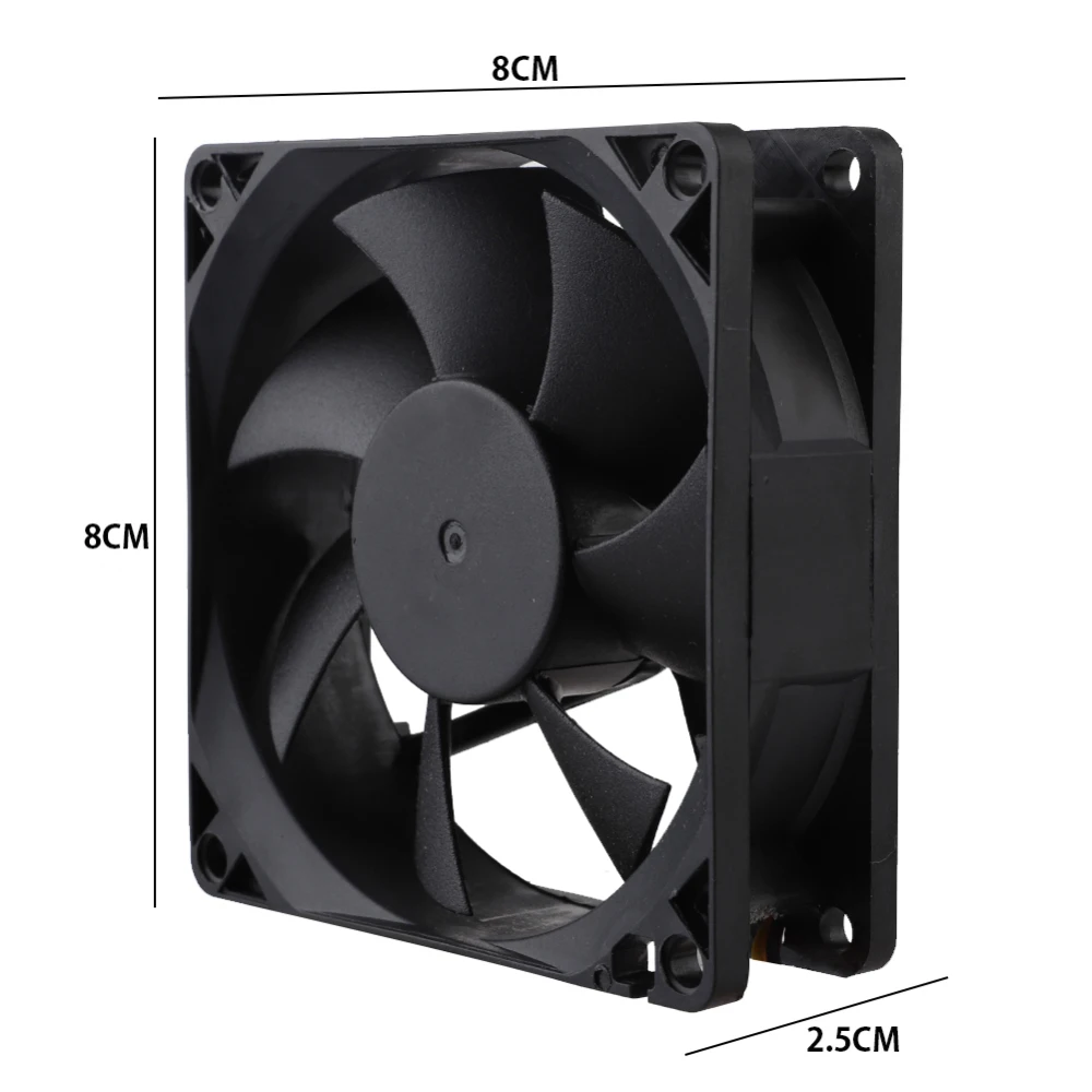 8 см x 2 5 вентилятор охладитель 3Pin 12V компьютер процессора тихий радиатор