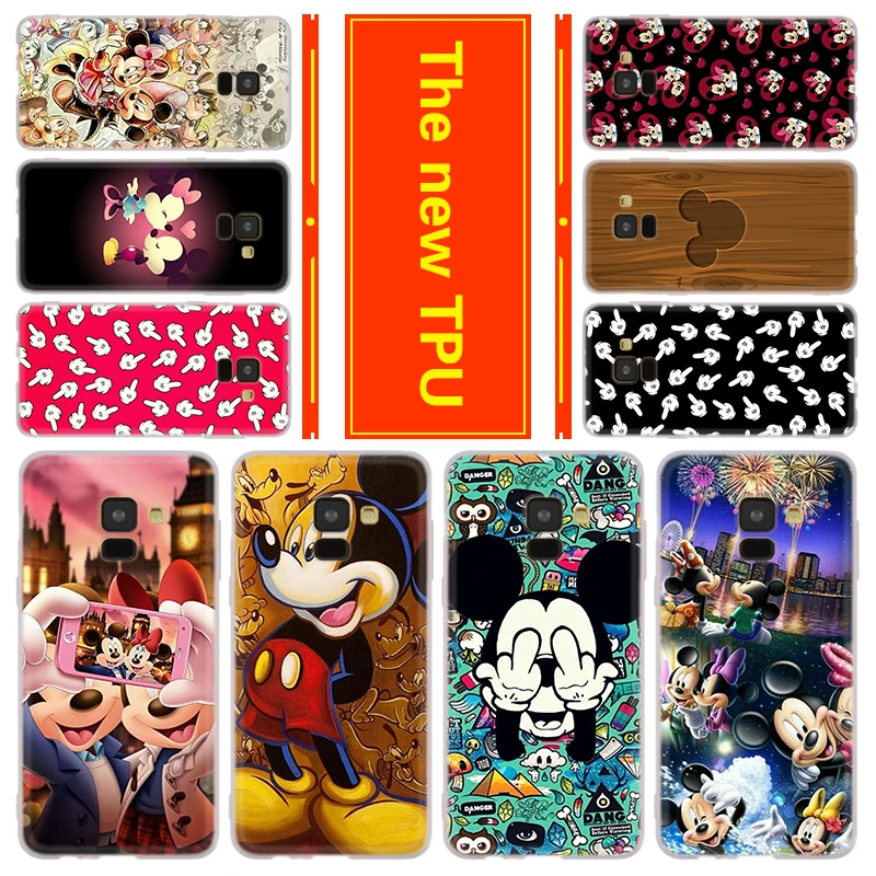

Phone for Samsung Galaxy A50 A10 A20 A30 A60 A70 a6 a8 a9 a7 2018 Plus a3 a5 a7 2016 2017 Case Minnie Mouse Mickey and Minnie