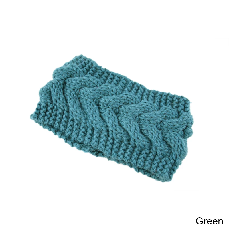 Женские зимние шапки, модные зимние вязанные шапочки Skullies Beanies, аксессуары для волос - Цвет: green