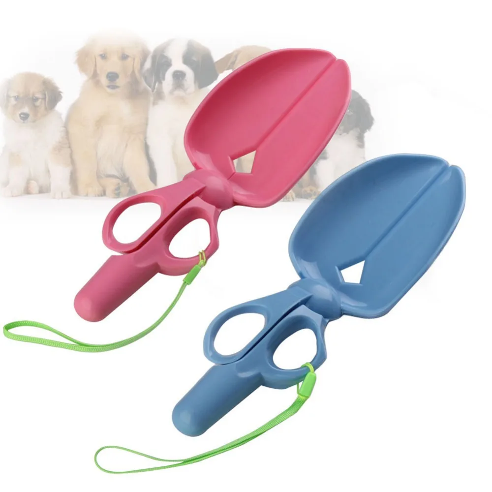 Pet Dog Puppy Cat Waste Poop Poo Pick Up Scissor Poo Scoopper Clamp