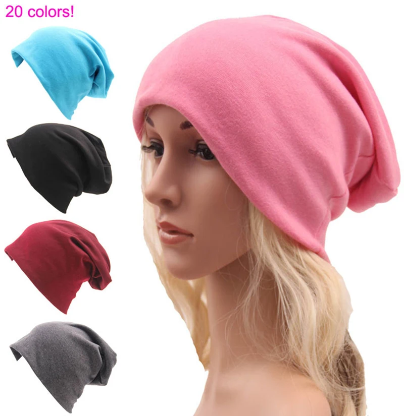 

2019 Winter Hat Unisex For Woman Man Hip Hop Caps 20 Colors Casual Sloid Loose Cotton Outdoors Skullies Beanies Street style Z71