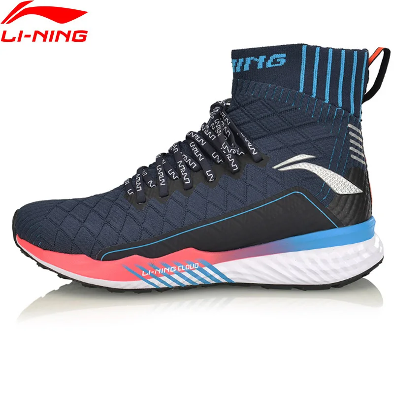 Li-Ning/мужские кроссовки LN CLOUD Cushion с высоким вырезом; дышащая спортивная обувь с подкладкой; кроссовки; ARHP047 XYP882