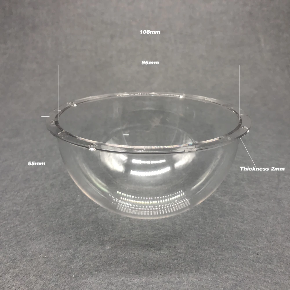108x55 мм 4 дюйма внешняя водонепроницаемая прозрачная цветная камера наблюдения Защитная крышка непромокаемая акриловая камера в форме полушара оболочка