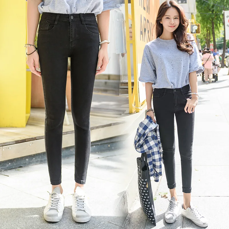 Women Fashion Hight Waisted Skinny Pencil Jeans 2019 Spring Summer Streetwear Stretch Slim Fit Ankle Length Pants Plus Size Women Fashion Hight Waisted Skinny Pencil Jeans 2019 Spring Summer Streetwear Stretch Slim Fit Ankle Length Pants Plus Size