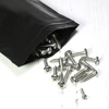 100pcs Multi Sizes Reclosable Poly Ziplock Package Pouches Black Heat Sealing Zip Lock Plastic Storage Bags 2