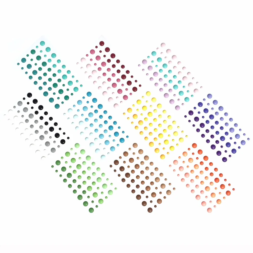 

10pcs mix colors Resin enamel dots sticker for paper crafting scrapbooking